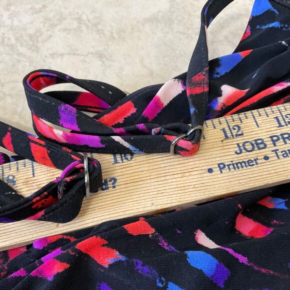 Magic Suit one piece swim suit Women's size 14 Kaleidoscope colors draped front - Picture 6 of 9